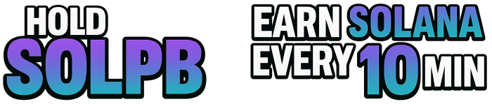 Hold SOLPB – Earn Solana every 10 min